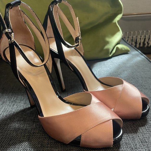 REISS Black Ankle Strap Sandals Cece - Picture 4 of 7